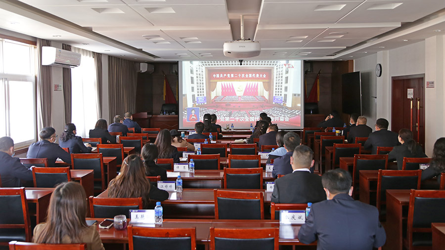 公司組織收看黨的二十大開幕盛況