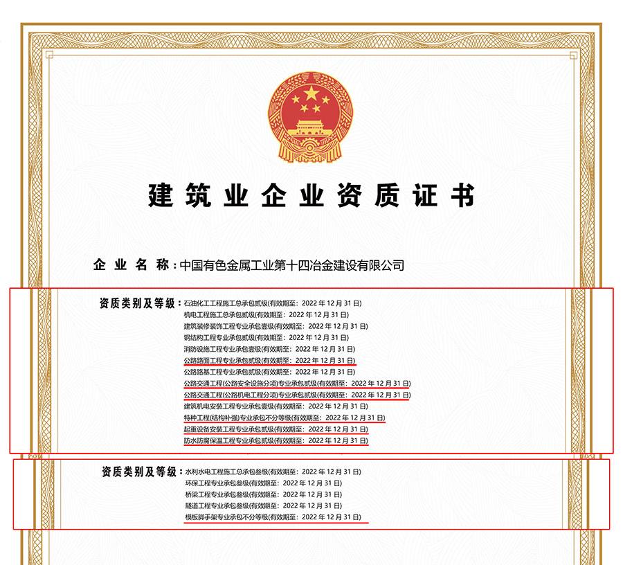 喜訊 | 公司新增七項(xiàng)專業(yè)承包資質(zhì)