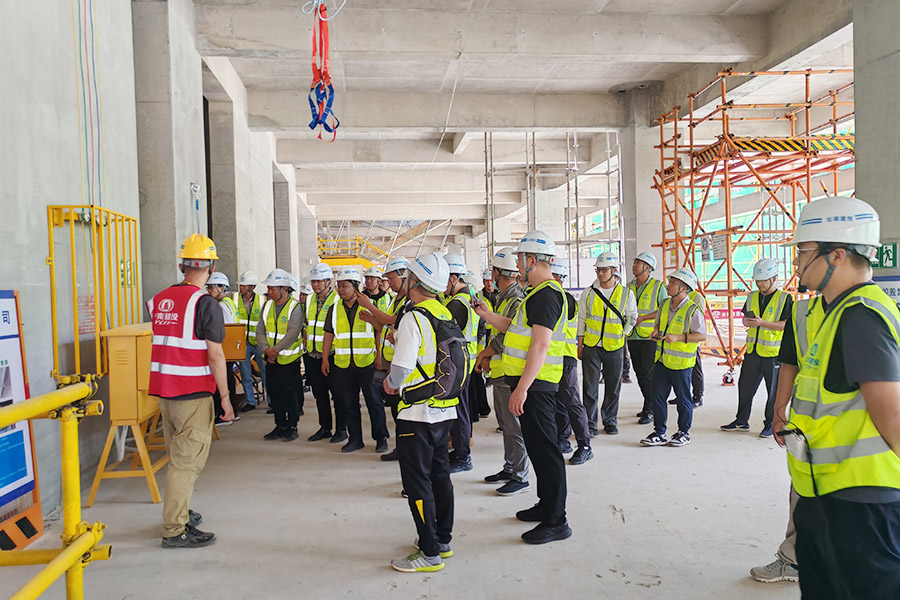 公司組織安全生產標準化工地觀摩活動 深入推進安全生產管理對標學習