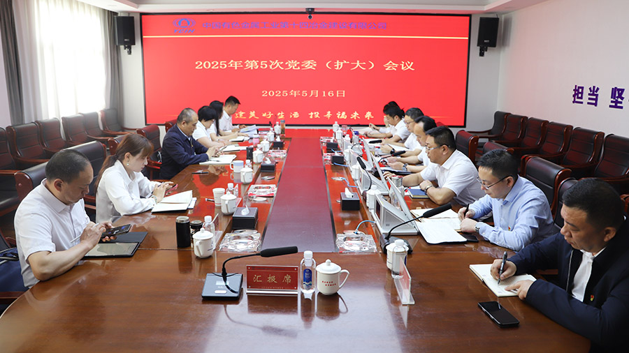 公司黨委召開2025年第5次黨委（擴大）會議