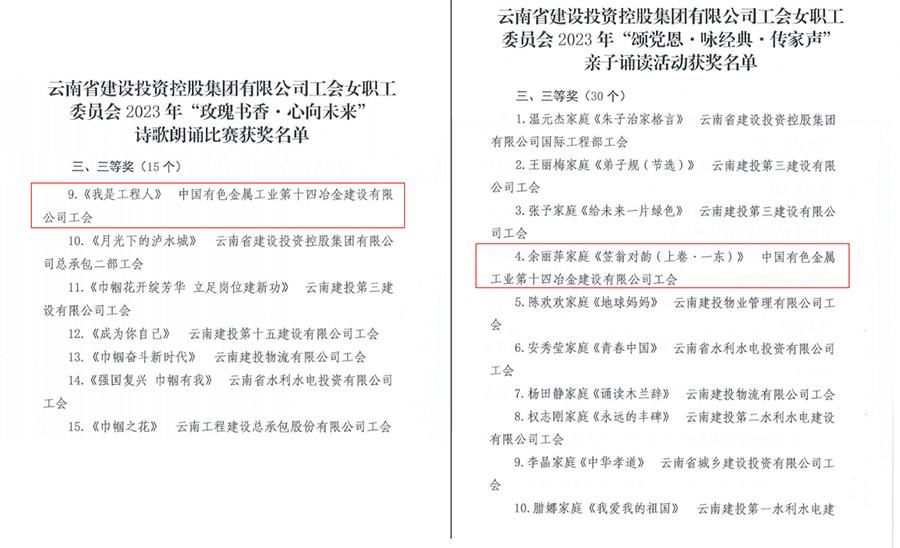 ?公司女職工在集團誦讀活動中榮獲獎項