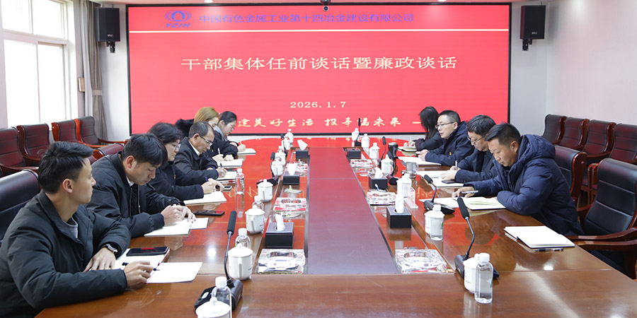 公司召開干部集體任前談話暨廉政談話