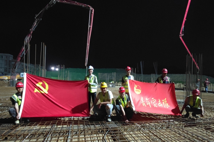 曲靖煙廠項(xiàng)目澆筑